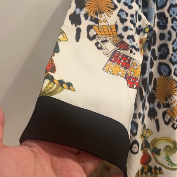 EDM ETOILE DU MONDE Art work  Multi Print Beaded  Shift Dress 4 - Picture 6 of 12